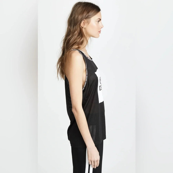 OPENING CEREMONY NWOT OC Box Logo Mesh Tank in Black - Picture 3 of 11